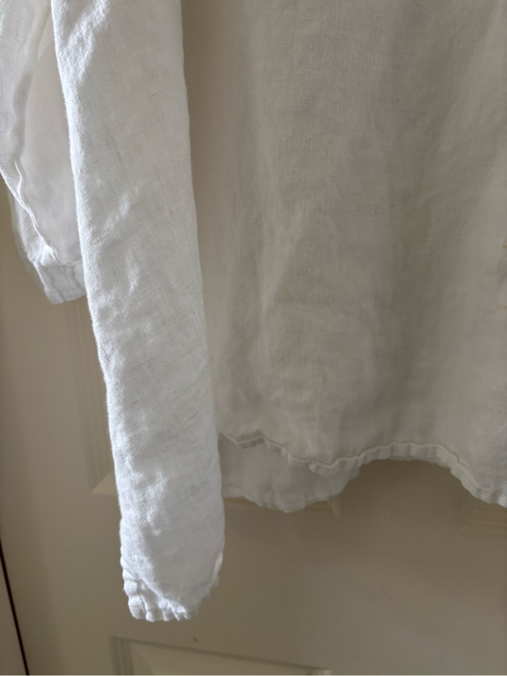 FLAX 3g 3x white linen top blouse - Picture 7 of 7